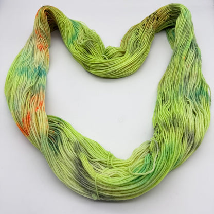 Handgefärbte Sockenwolle,  4-fach Wolle, 100 g, Nr. 141