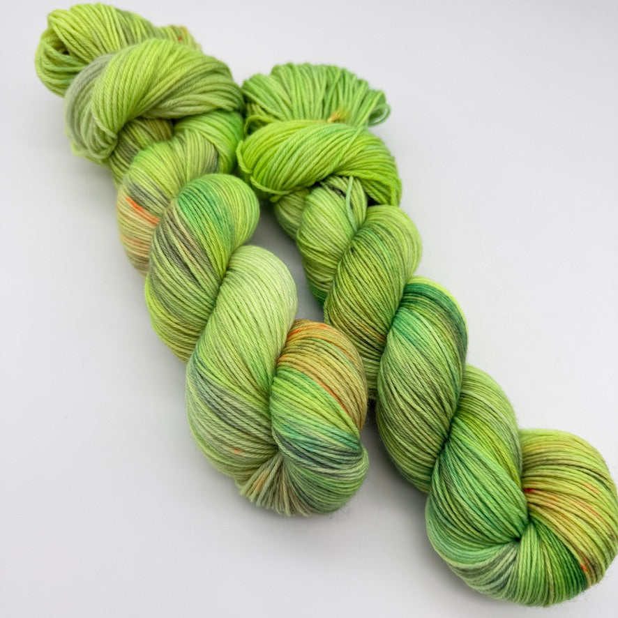 Handgefärbte Sockenwolle,  4-fach Wolle, 100 g, Nr. 141