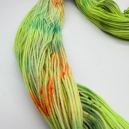 Handgefärbte Sockenwolle,  4-fach Wolle, 100 g, Nr. 141