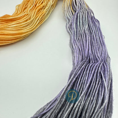 Handgefärbte Sockenwolle,  4-fach Wolle, 100 g, Nr. 115