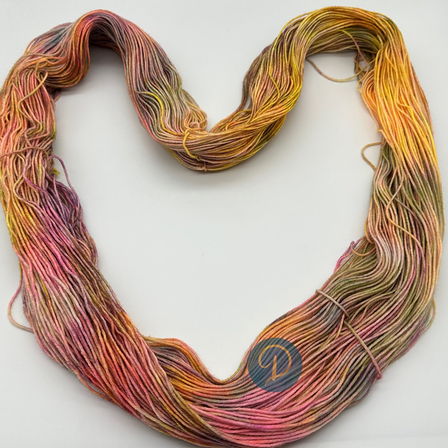 Handgefärbte Sockenwolle,  4-fach Wolle, 100 g, Nr. 116