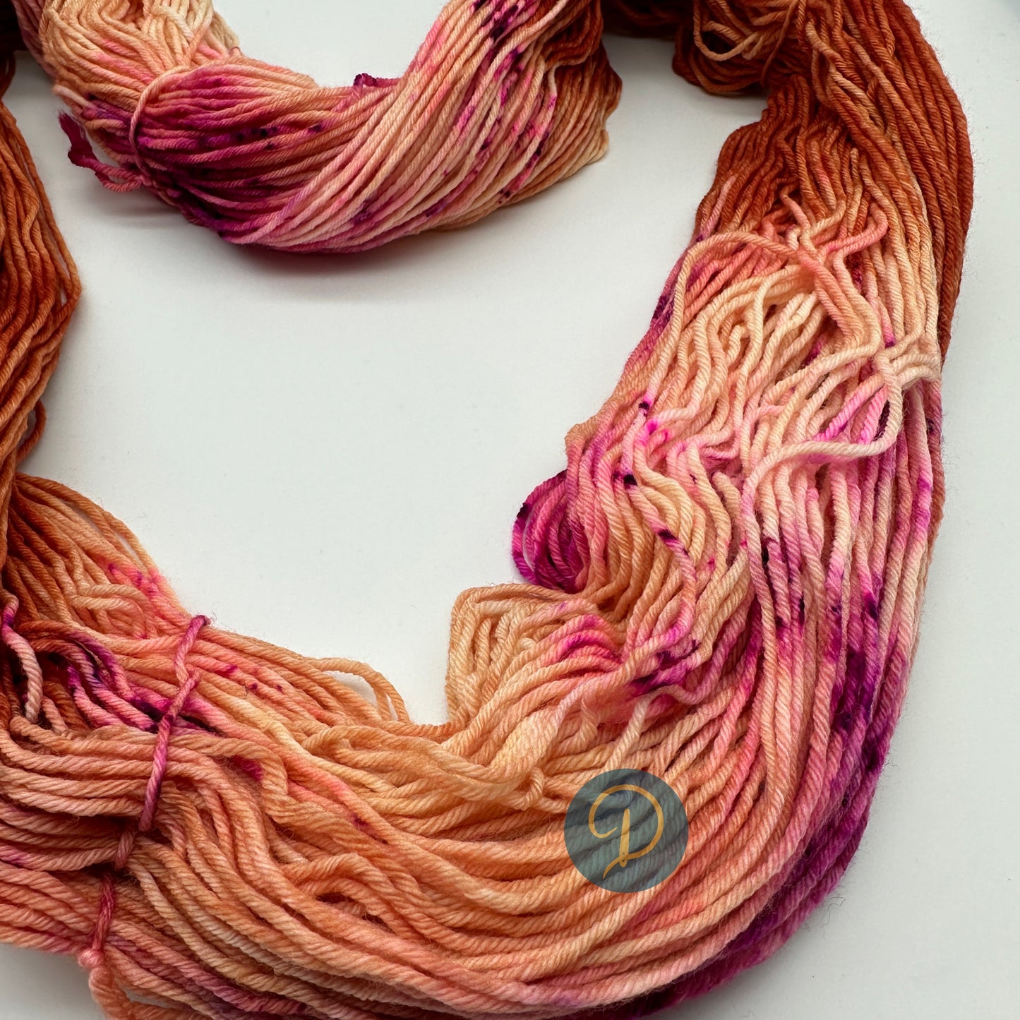 Sockenwolle "Grapefruit" 6-fach