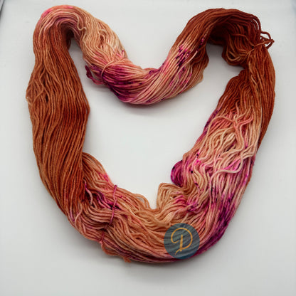 Sockenwolle "Grapefruit" 6-fach