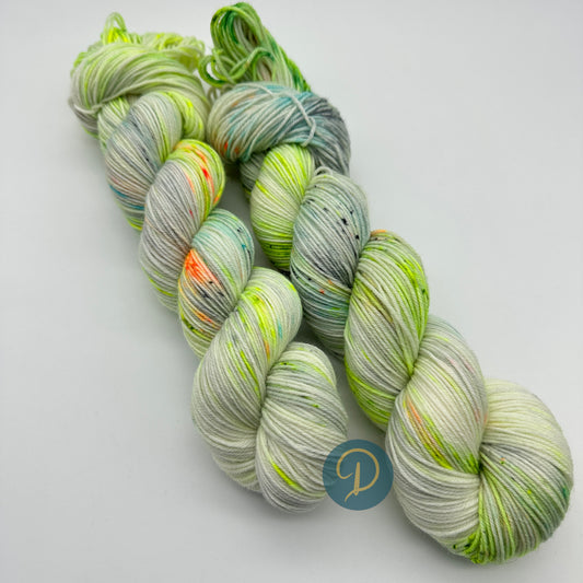 Handgefärbte Sockenwolle,  4-fach Wolle, 100 g, Nr. 119
