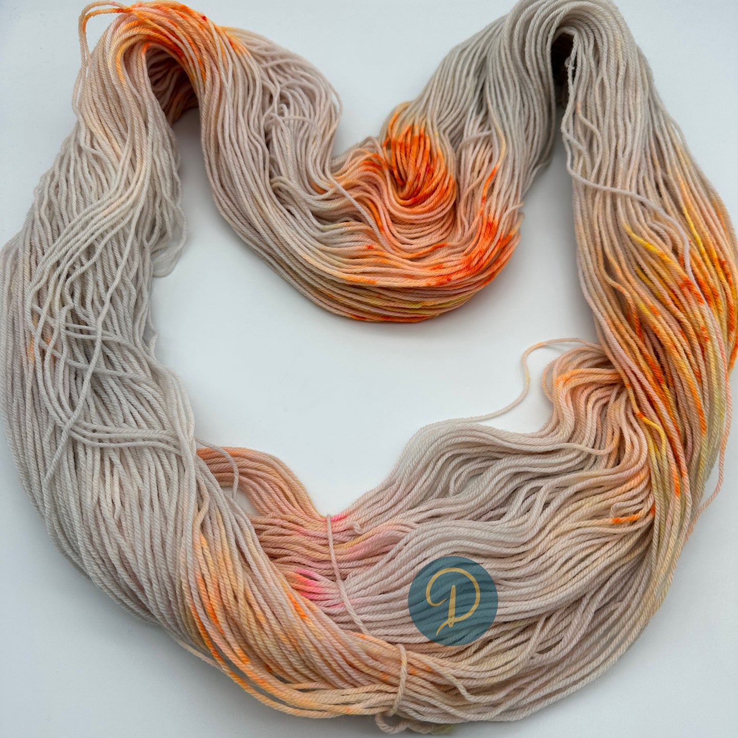 Handgefärbte Sockenwolle,  4-fach Wolle, 100 g, Nr. 14A