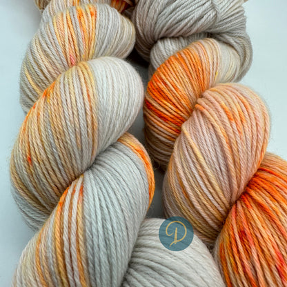Handgefärbte Sockenwolle,  4-fach Wolle, 100 g, Nr. 14A