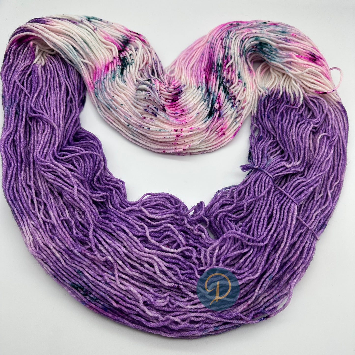 Handgefärbte Wolle, Sockenwolle 6-fach, 150 g, Nr. 12B