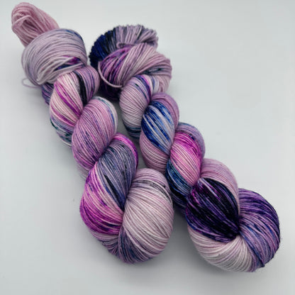 Handgefärbte Sockenwolle,  4-fach Wolle, 100 g, Nr. 5A