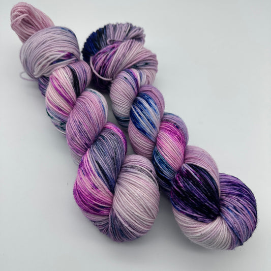 Handgefärbte Sockenwolle,  4-fach Wolle, 100 g, Nr. 5A