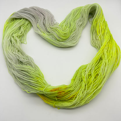 Handgefärbte Sockenwolle,  4-fach Wolle, 100 g, Nr. 138