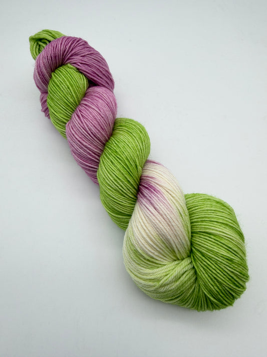 Handgefärbte Sockenwolle,  4-fach Wolle, 100 g, Nr. 140