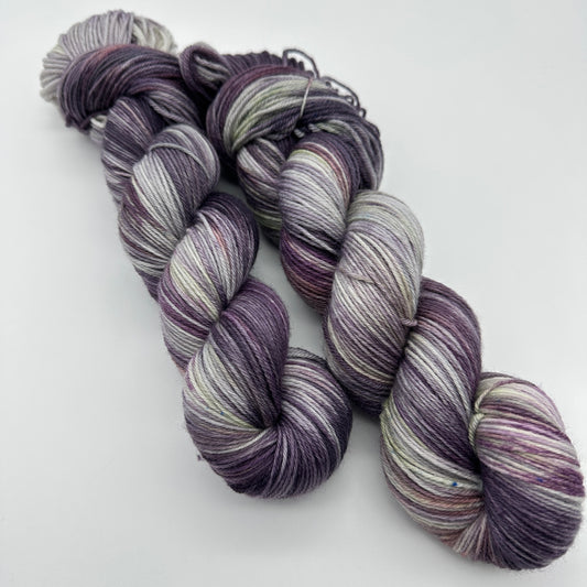 Handgefärbte Sockenwolle,  4-fach Wolle, 100 g, Nr. 91