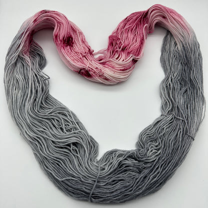 Handgefärbte Sockenwolle,  4-fach Wolle, 100 g, Nr. 71