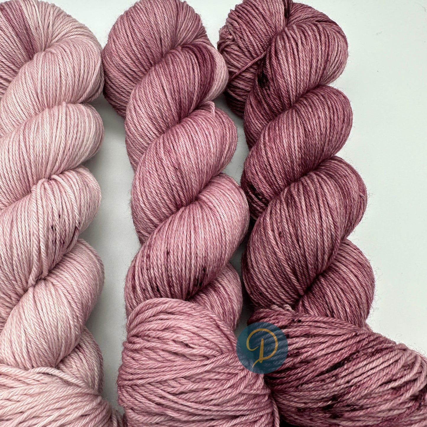 Fade Set, handgefärbte Wolle, 4-fach, 5 Stränge je 100g, F6