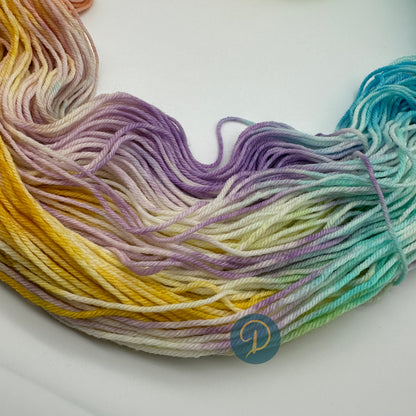 Handgefärbte Sockenwolle, 4-fach Wolle, 100 g, Nr. 40