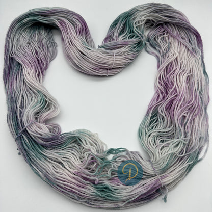 Handgefärbte Sockenwolle,  4-fach Wolle, 100 g, Nr. 78