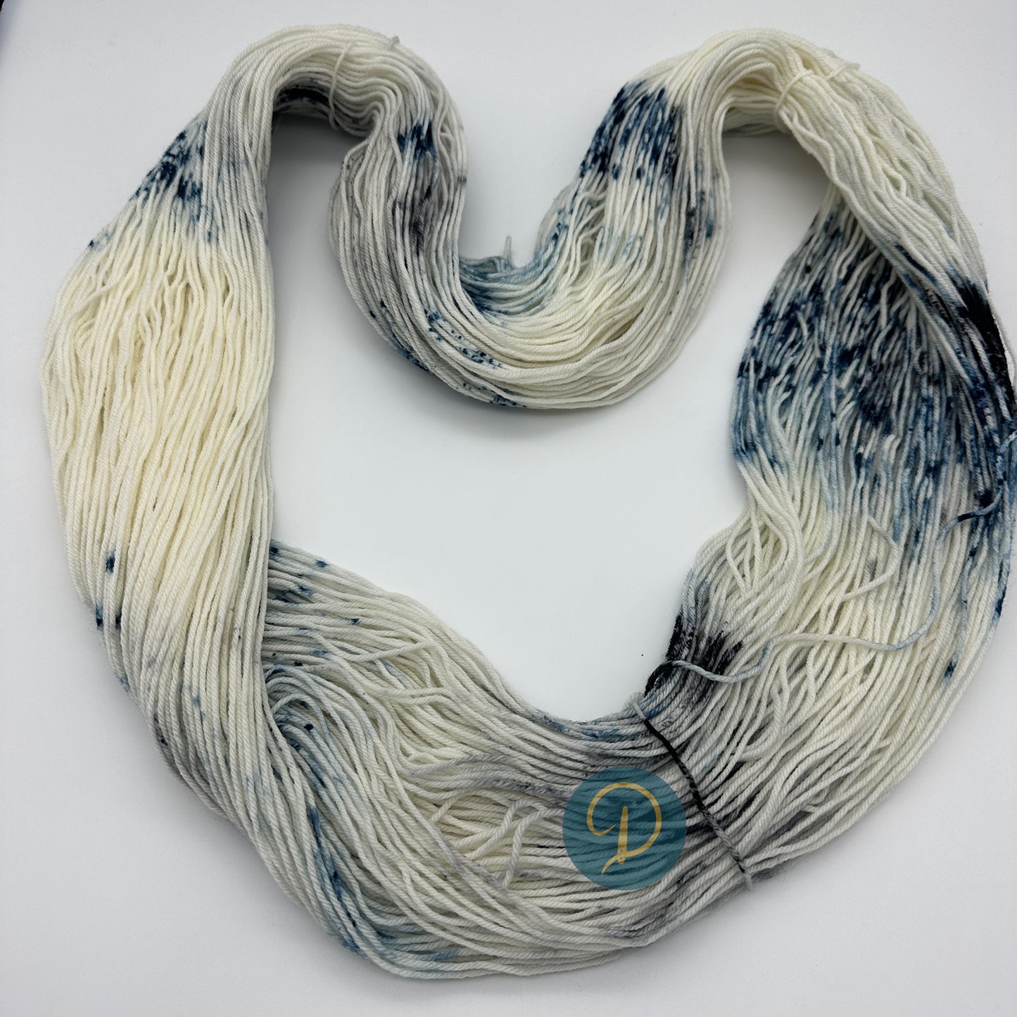 Handgefärbte Sockenwolle,  4-fach Wolle, 100 g, Nr. 101