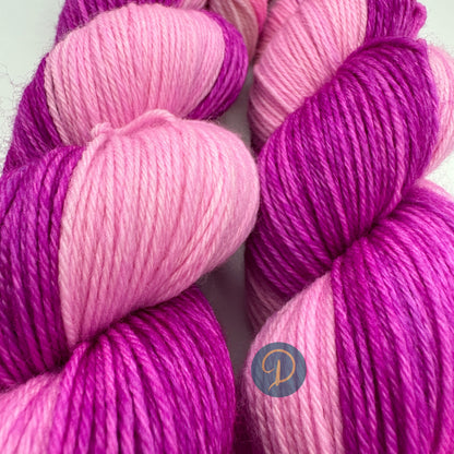 Handgefärbte Sockenwolle,  4-fach Wolle, 100 g, Nr. 51