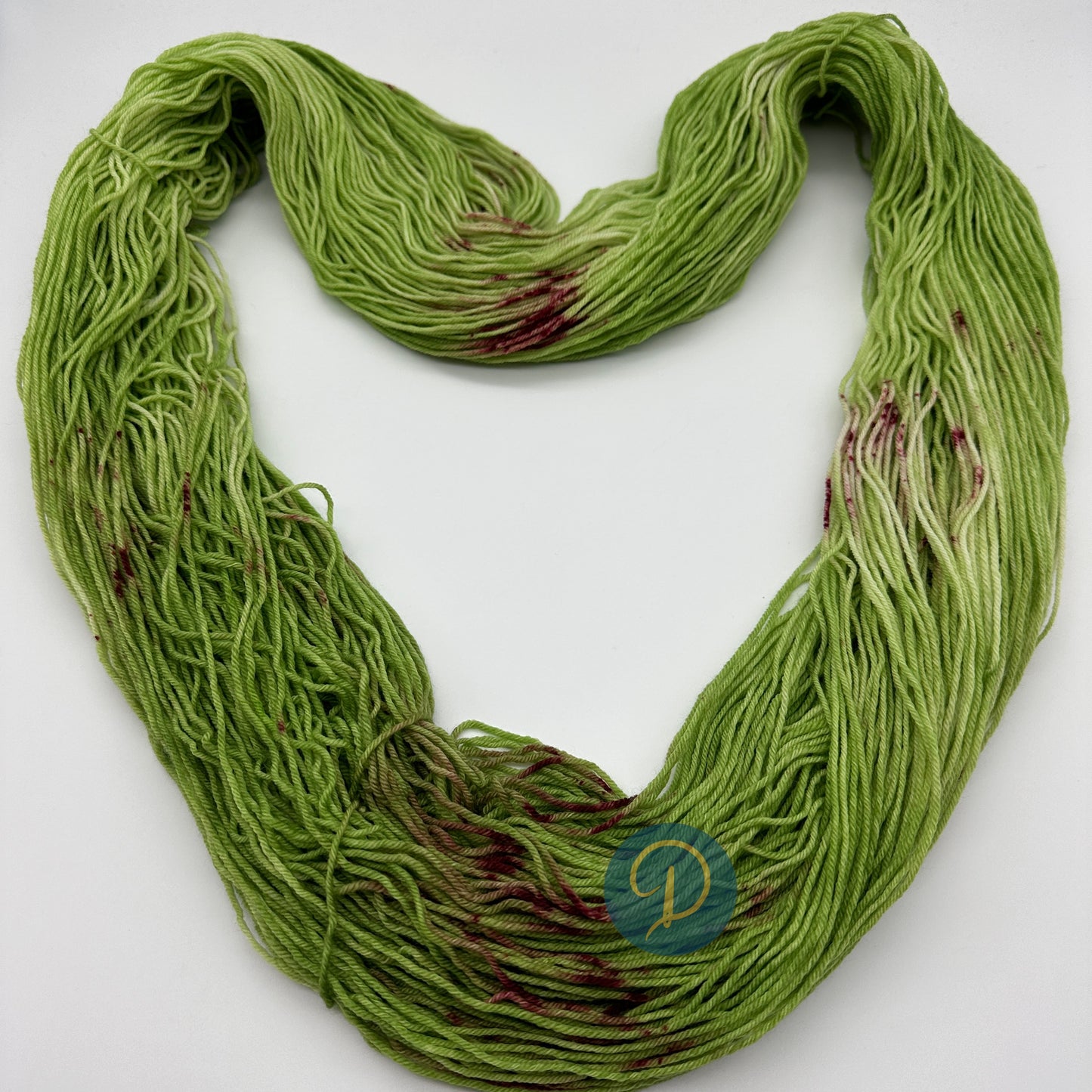 Handgefärbte Sockenwolle,  4-fach Wolle, 100 g, Nr. 58