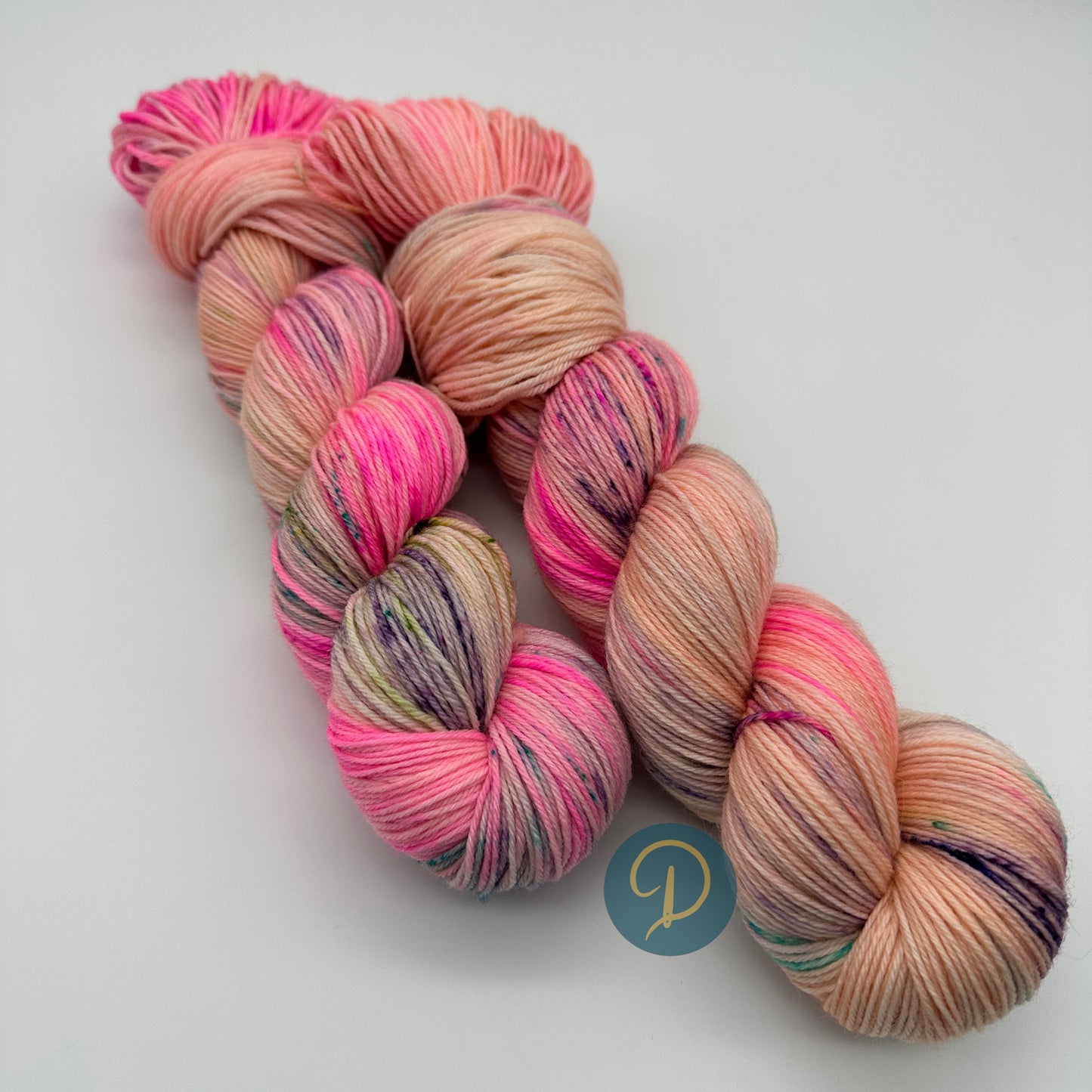 Handgefärbte Sockenwolle,  4-fach Wolle, 100 g, Nr. 87