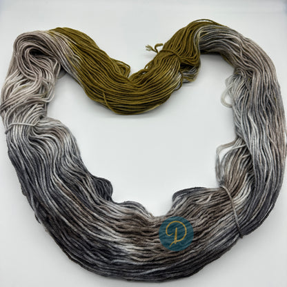 Handgefärbte Wolle, Sockenwolle 6-fach, 150 g, Nr. 640