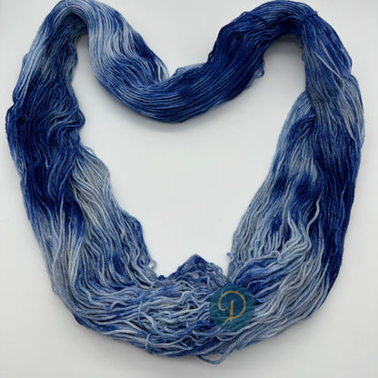 Handgefärbte Sockenwolle,  4-fach Wolle, 100 g, Nr. 48