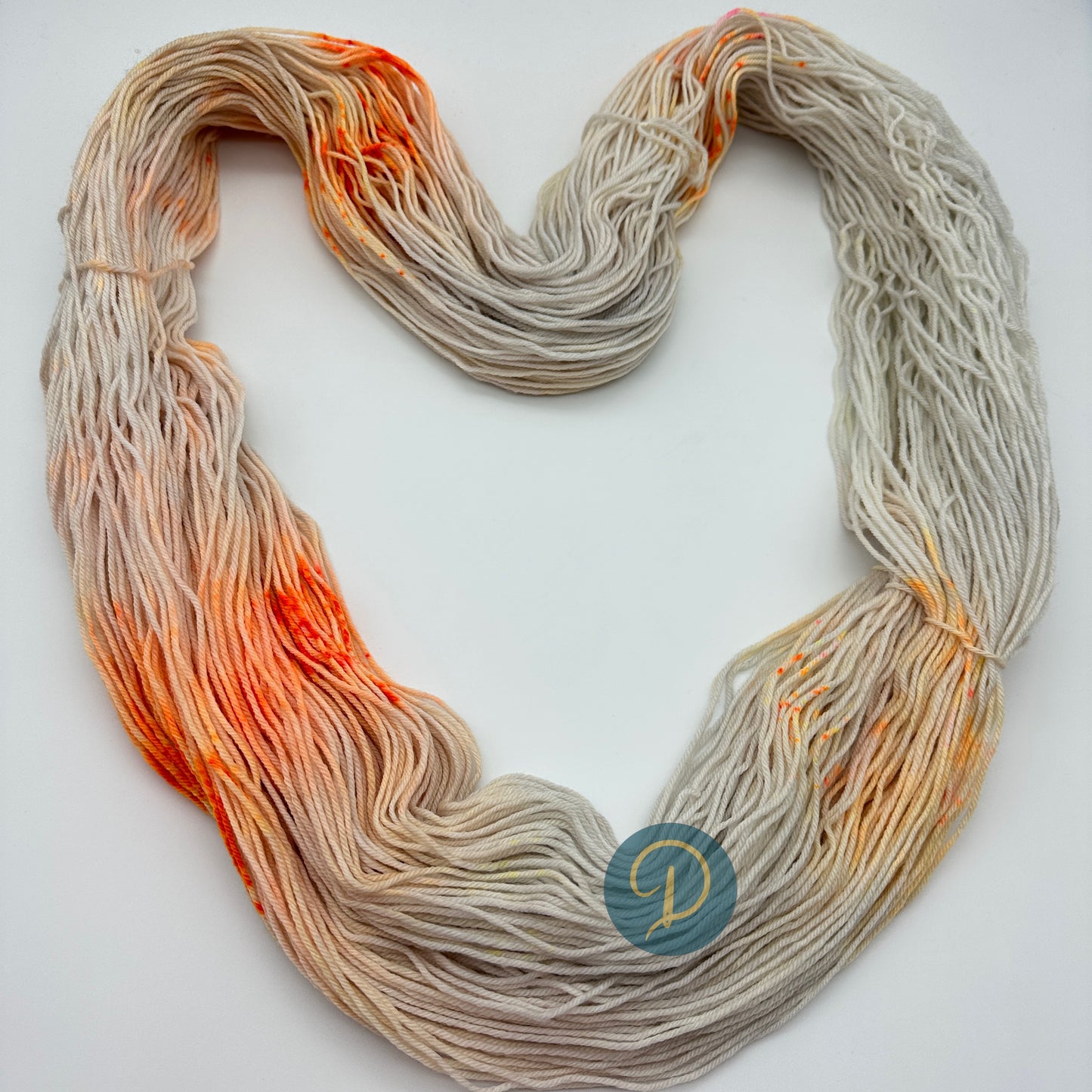 Handgefärbte Sockenwolle,  4-fach Wolle, 100 g, Nr. 109