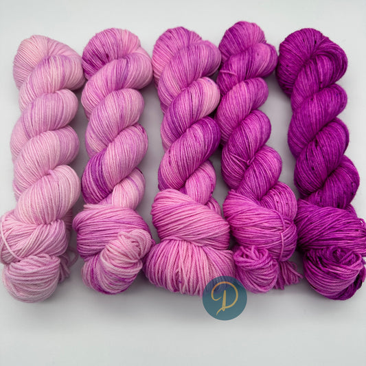 Fade Set "Beerentraum" 4-fach, 5 Stränge je 100g, F1