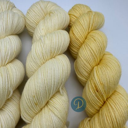 Fade Set, handgefärbte Wolle, 4-fach, 5 Stränge je 100g, F10